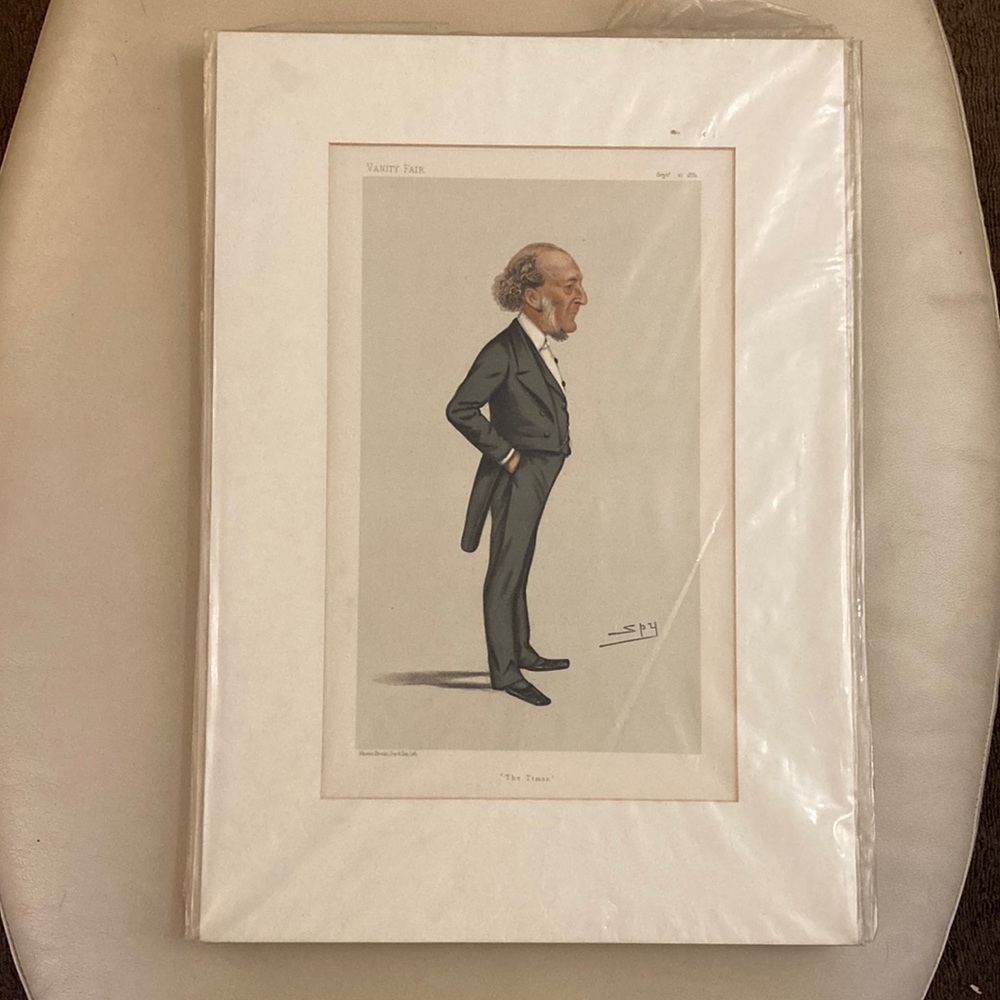 1881 Vanity Fair Spy “The Times” Lythograph